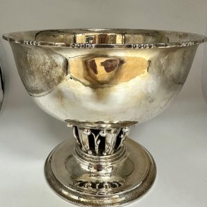 Georg Jensen Silver Louvre Bowl Copenhagen Denmark Model 19A with GABF Makers Mark
