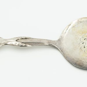 Estate Vintage Ornamental Silver 3D Fish Server No.55 by Georg Jensen Denmark