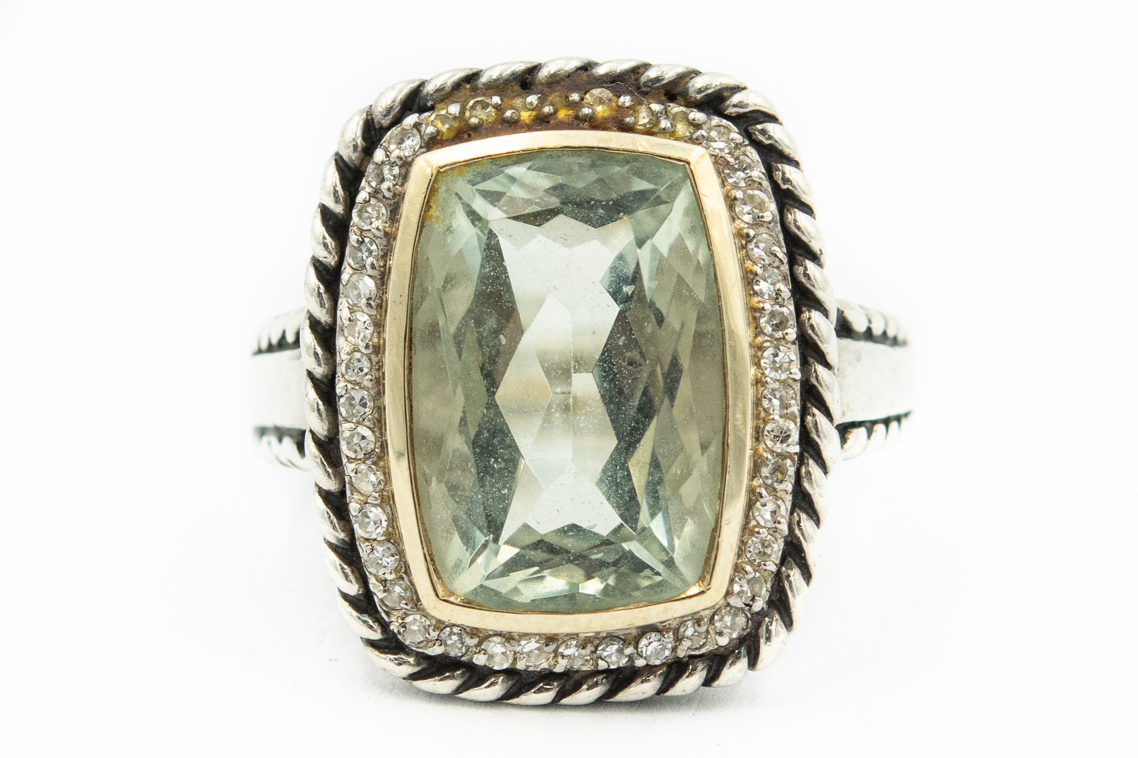 Estate Vintage Green Serpentine Necklace