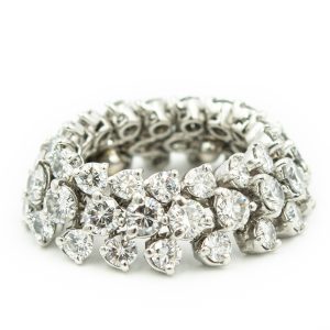 Estate Platinum Diamond Eternity "Flex" Band 10.00Cts