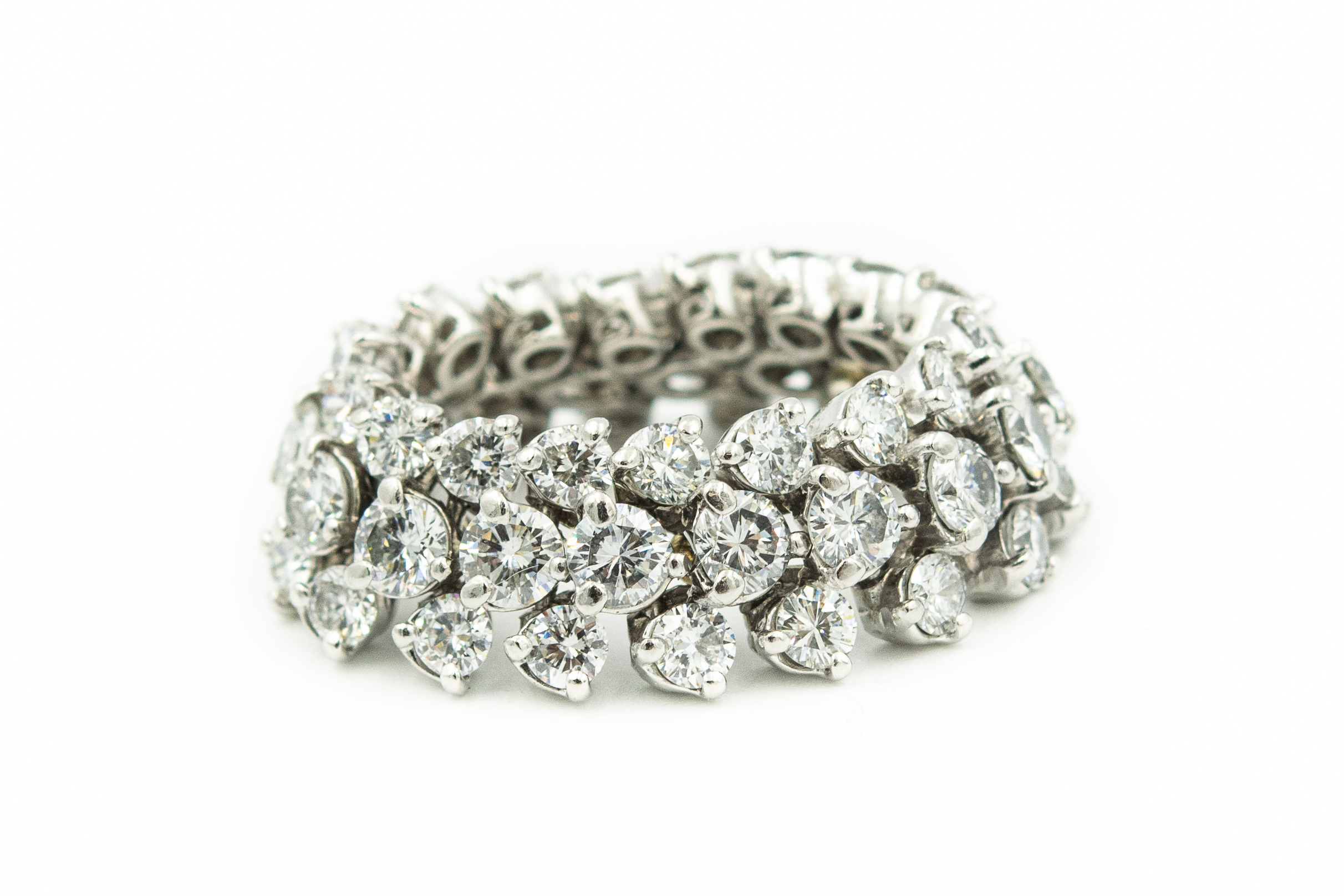 Estate Platinum Diamond Eternity "Flex" Band 10.00Cts