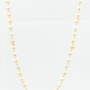 Estate 1980's Baroque Cultured Pearl Necklace