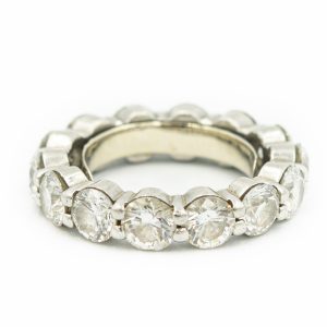 Estate Platinum and Diamond Eternity Band