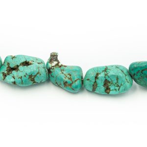 Estate Native American Turquoise Nugget Bracelet