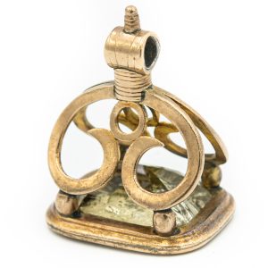 Estate Rare 18th Century Italian Hardstone Intaglio Of Poseidon