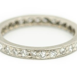 Estate Platinum and Diamond Eternity Band