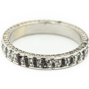 Estate Contemporary White Gold Eternity Band