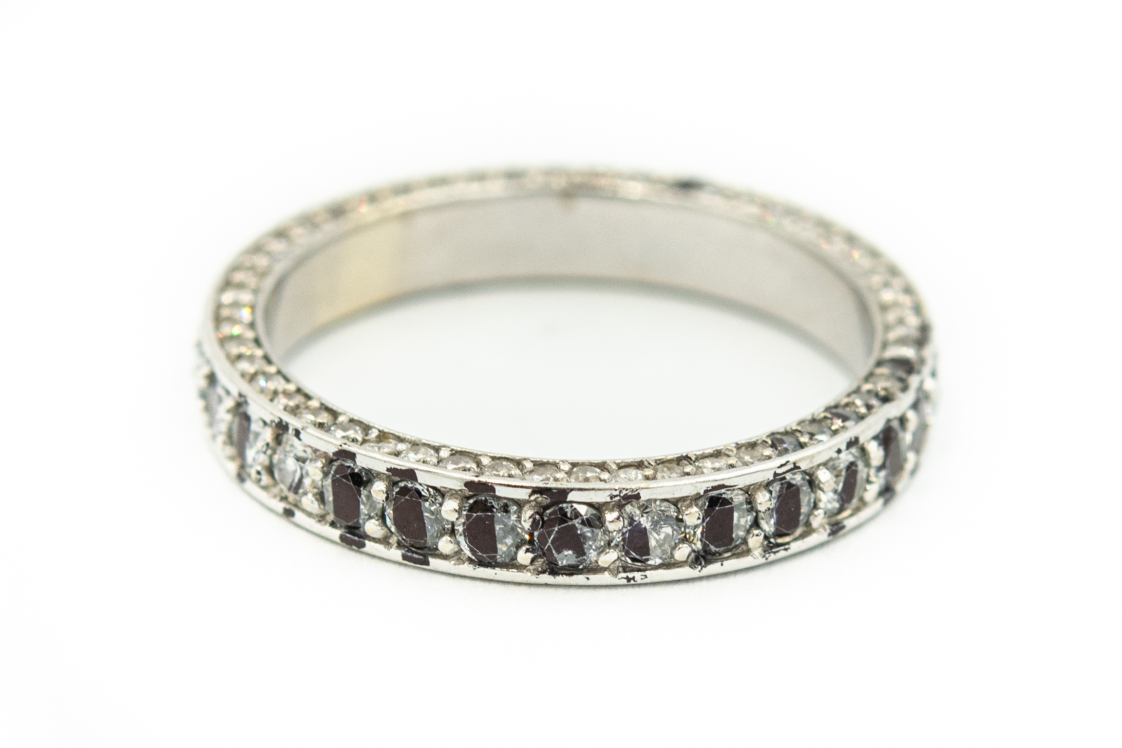 Estate Contemporary White Gold Eternity Band