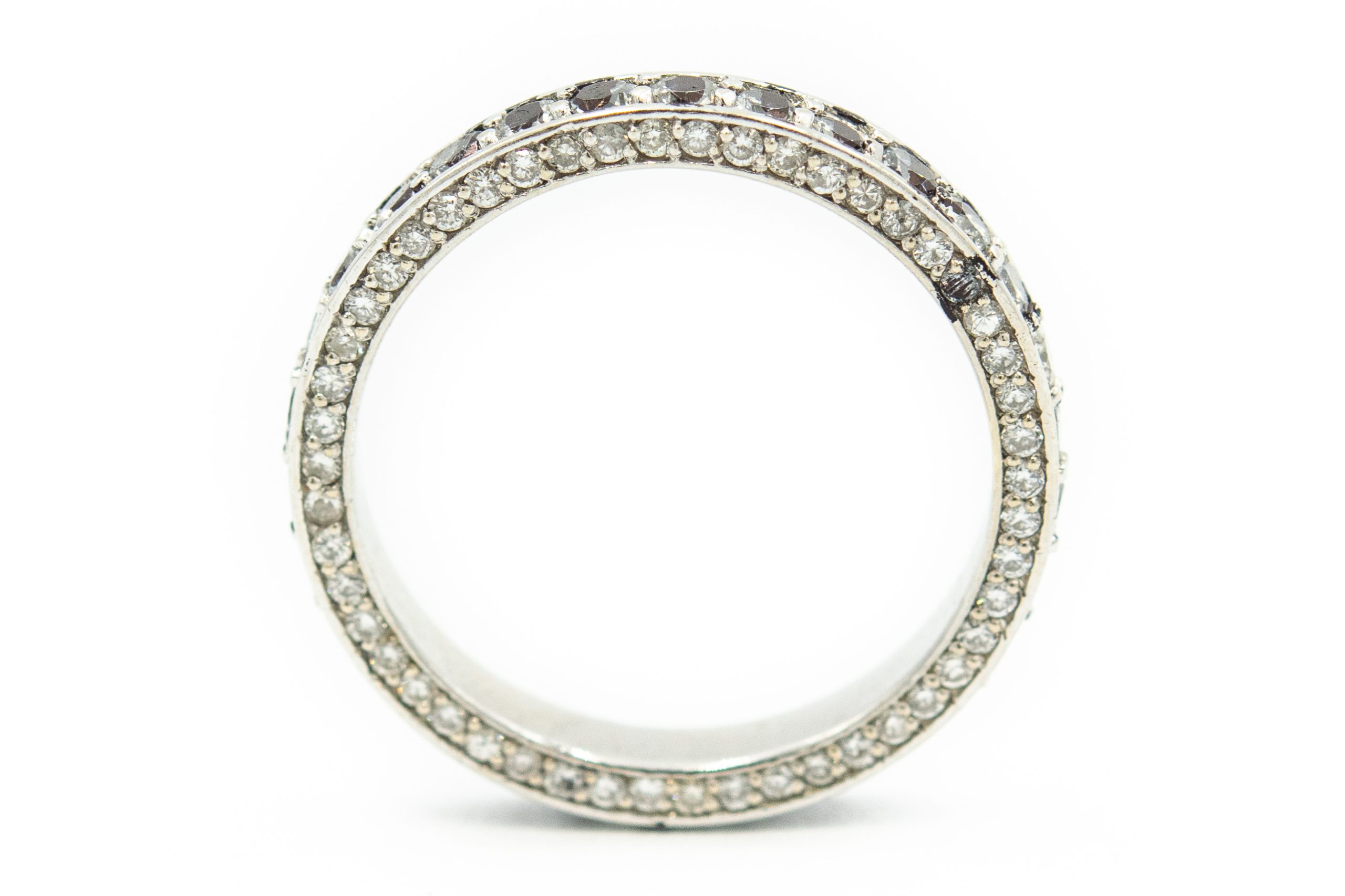 Estate Contemporary White Gold Eternity Band