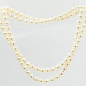 Estate Endless Cultured Pearl Necklace