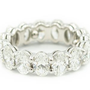 Estate Platinum and Diamond Eternity Ring