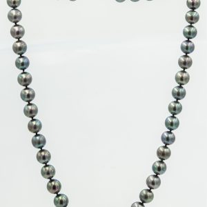 Estate Black Majorca Pearl Necklace