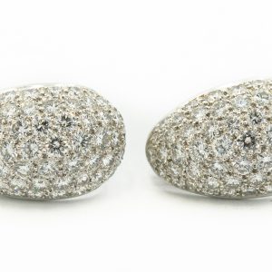 Estate Platinum and Diamond Earrings