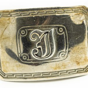 Estate Sterling Silver Buckle By William Karr Dated September 24, 1923