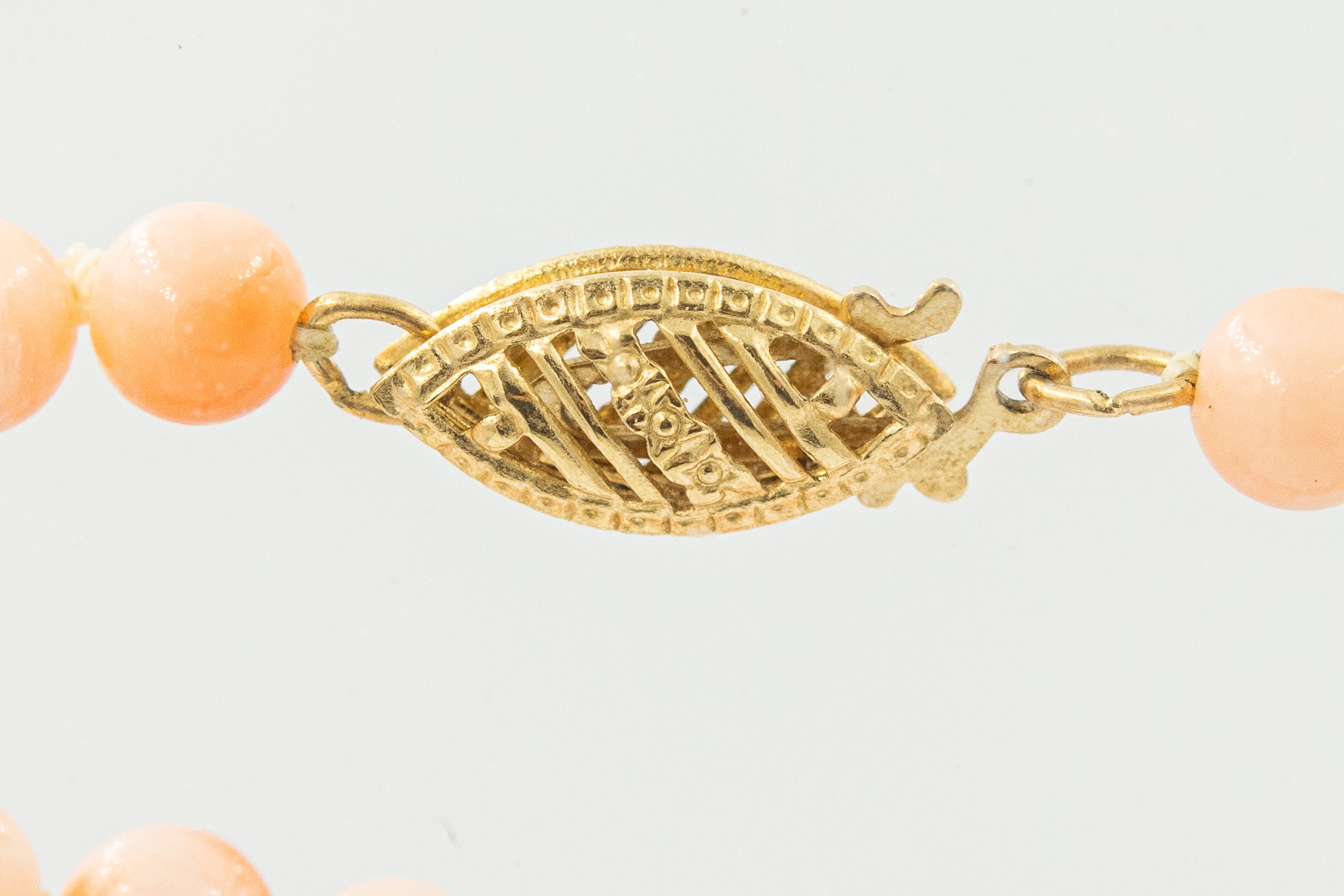 Estate Opera Length Beaded Coral Necklace