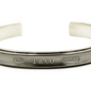 T & Co. 1837 Sterling Silver/Gray Titanium Cuff Bracelet - 24 pieces
