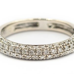 Estate White Gold and Diamond Ring
