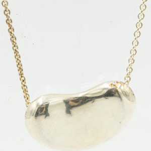 Estate Sterling Silver Bean Necklace by Paloma Picasso for Tiffany & Co.