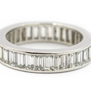 Estate Platinum and Diamond Eternity Ring