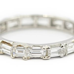 Estate Platinum and Diamond Eternity Ring