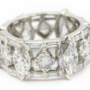 Estate Platinum and Diamond Eternity Band