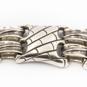 Estate Rare and Limited Sterling Silver and Gold Bracelet by Tiffany & Co Circa 1996