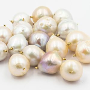Estate Collection of 17 Large Baroque Freshwater Pearls