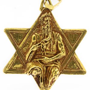 Estate Gold Start of David Pendant by Germano Alfonsi