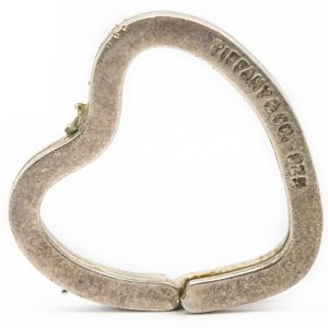 Estate Sterling Silver Heart Key Ring by Tiffany & Co.