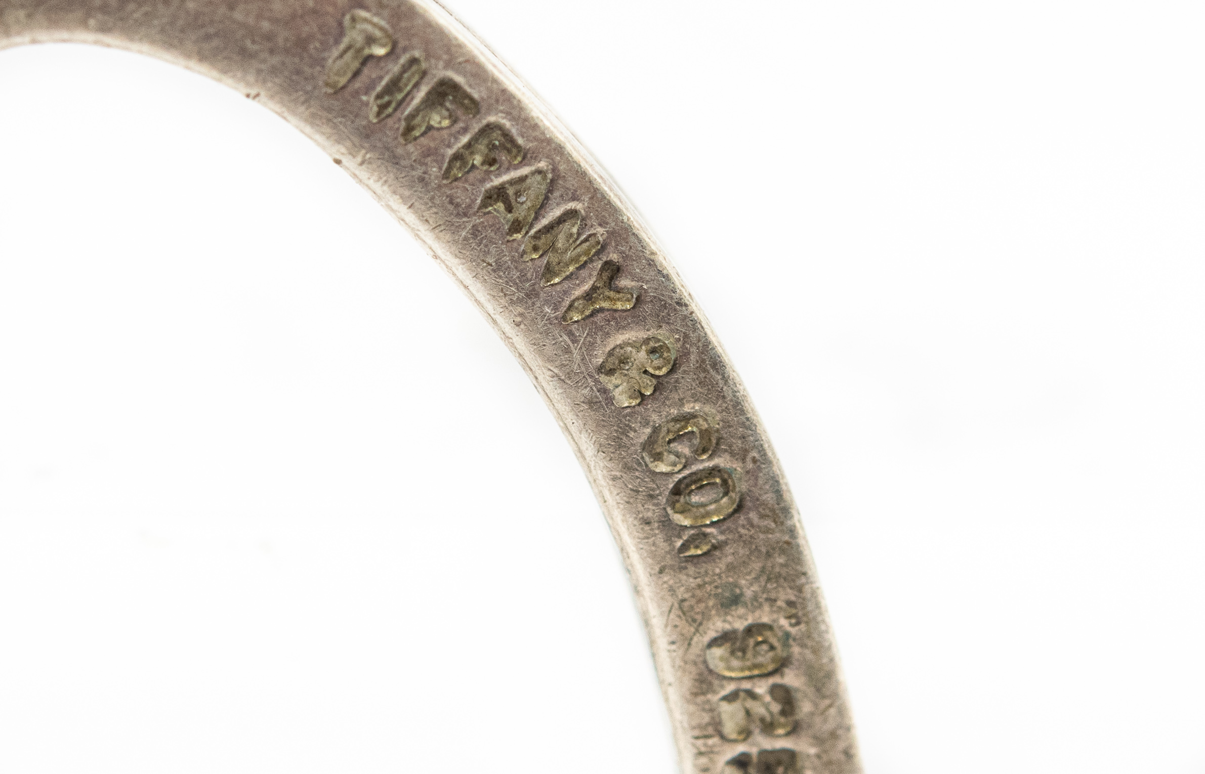 Estate Sterling Silver Heart Key Ring by Tiffany & Co.