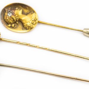 Estate Collection of 3 Stick Pins