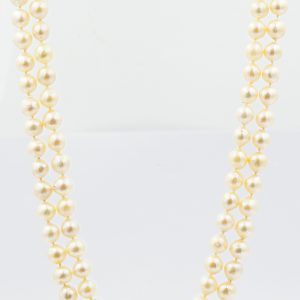 Estate Double Strand Cultured Pearl Necklace
