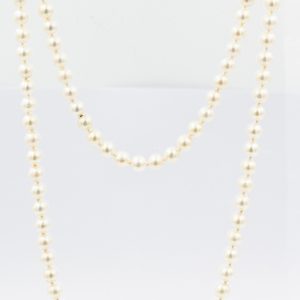Estate Opera Length Cultured Pearl Necklace
