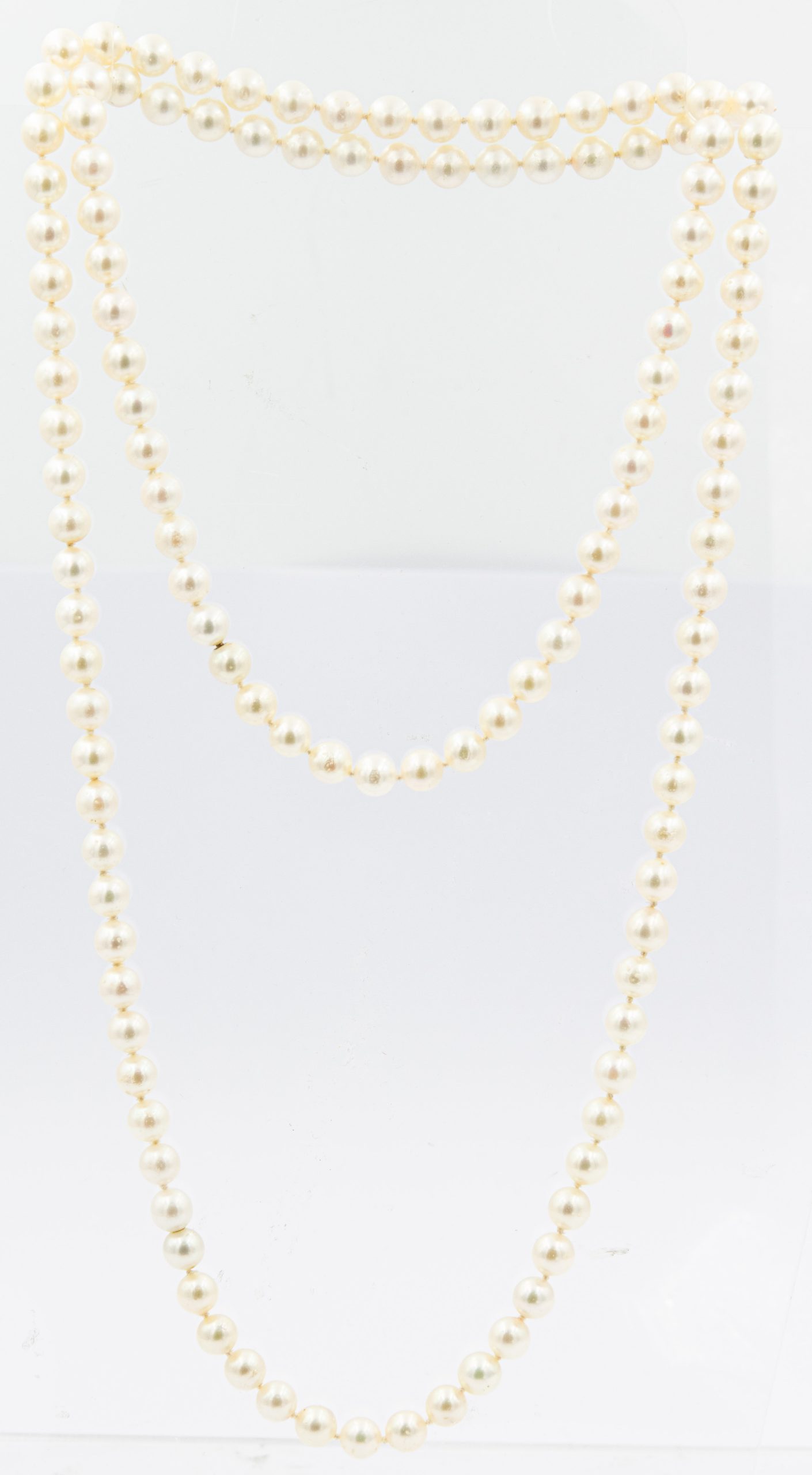 Estate Opera Length Cultured Pearl Necklace