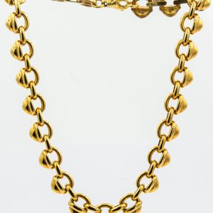 Estate Yellow Gold and Solitaire Diamond Pendant Necklace