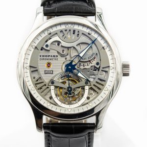 Men's "Steel Wings" 9 Day Chopard LUC Tourbillon Wristwatch Limited Edition of 11/30 Pieces Model 16/8963