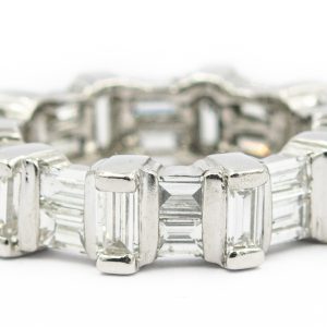 Estate Platinum and Diamond Eternity Ring