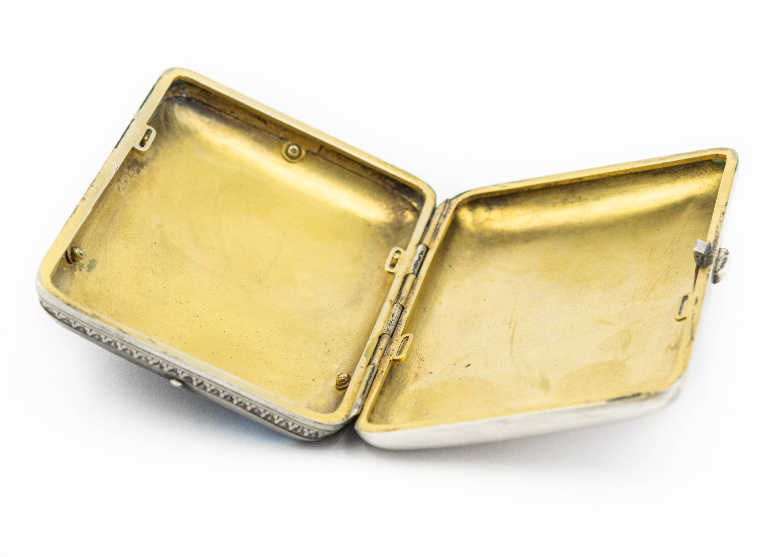 Estate Silver Austrian-Hungarian Enamel Box