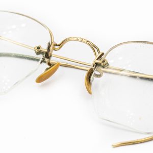 Antique Eye Glasses with Gold Filled Frames and Fitted Case