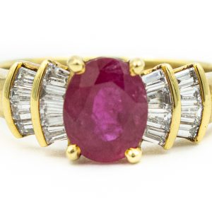 Estate Diamond and Ruby Ring AGL Report No 1133441