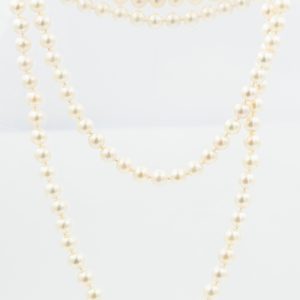 Estate Endless Cultured Pearl Necklace