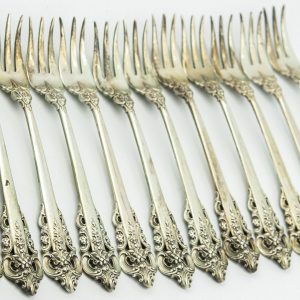 Collection of (12) Grande Baroque Cocktail/Seafood Fork's By Wallace