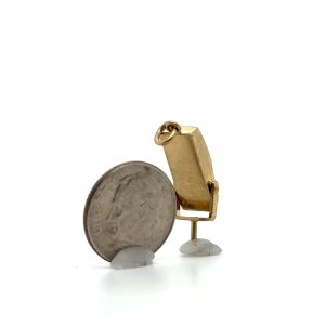 Vintage Yellow Gold Movable Announcer/Radio Microphone Charm