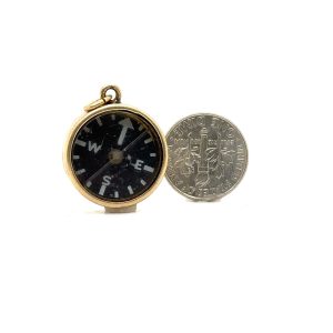 Vintage Gold Compass Charm/Pendant
