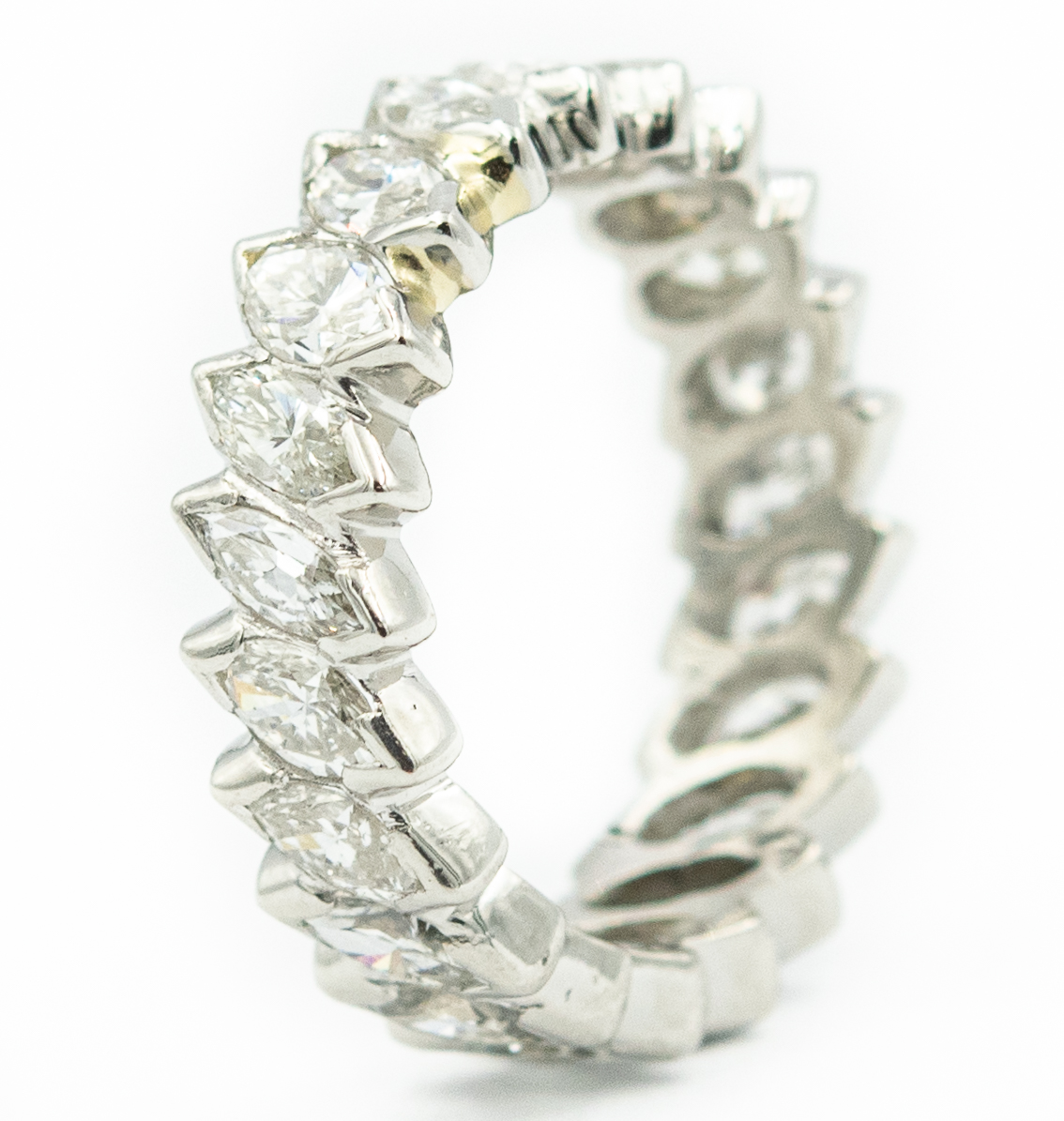 Estate Platinum and Marquise Diamond Eternity Ring