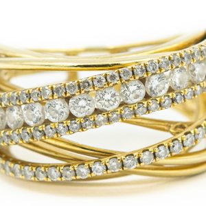 Estate Yellow Gold and Diamond Ring