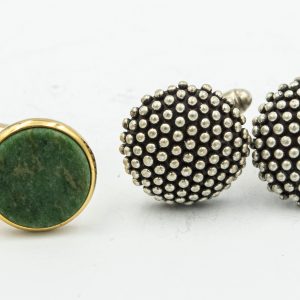 Estate Collection of (4) Sterling Silver and Gold Plated Cufflinks