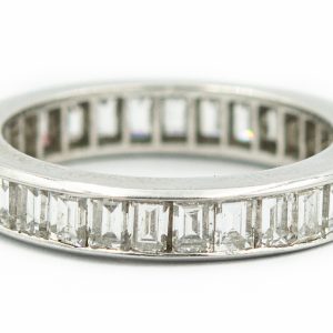 Estate Platinum and Diamond Eternity Ring