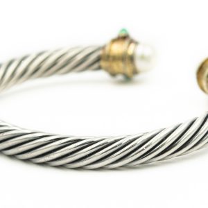 Estate Sterling Silver and Gold Bracelet by David Yurman