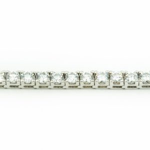 Estate White Gold and Diamond Tennis Bracelet